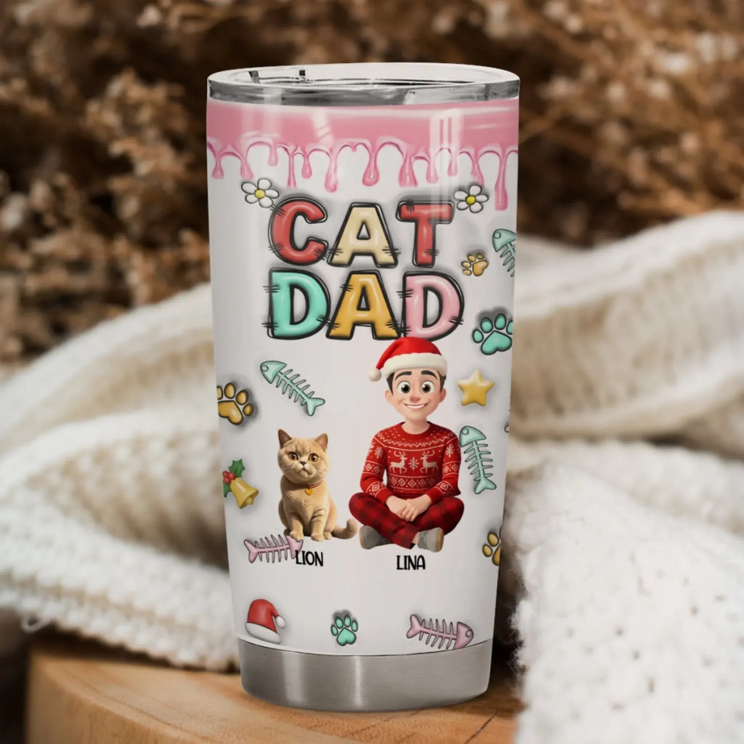 Personalized Tumblers I Work Hard So My Cat Can Have A Better Life - Personalized Cat Lovers Custom Tumbler