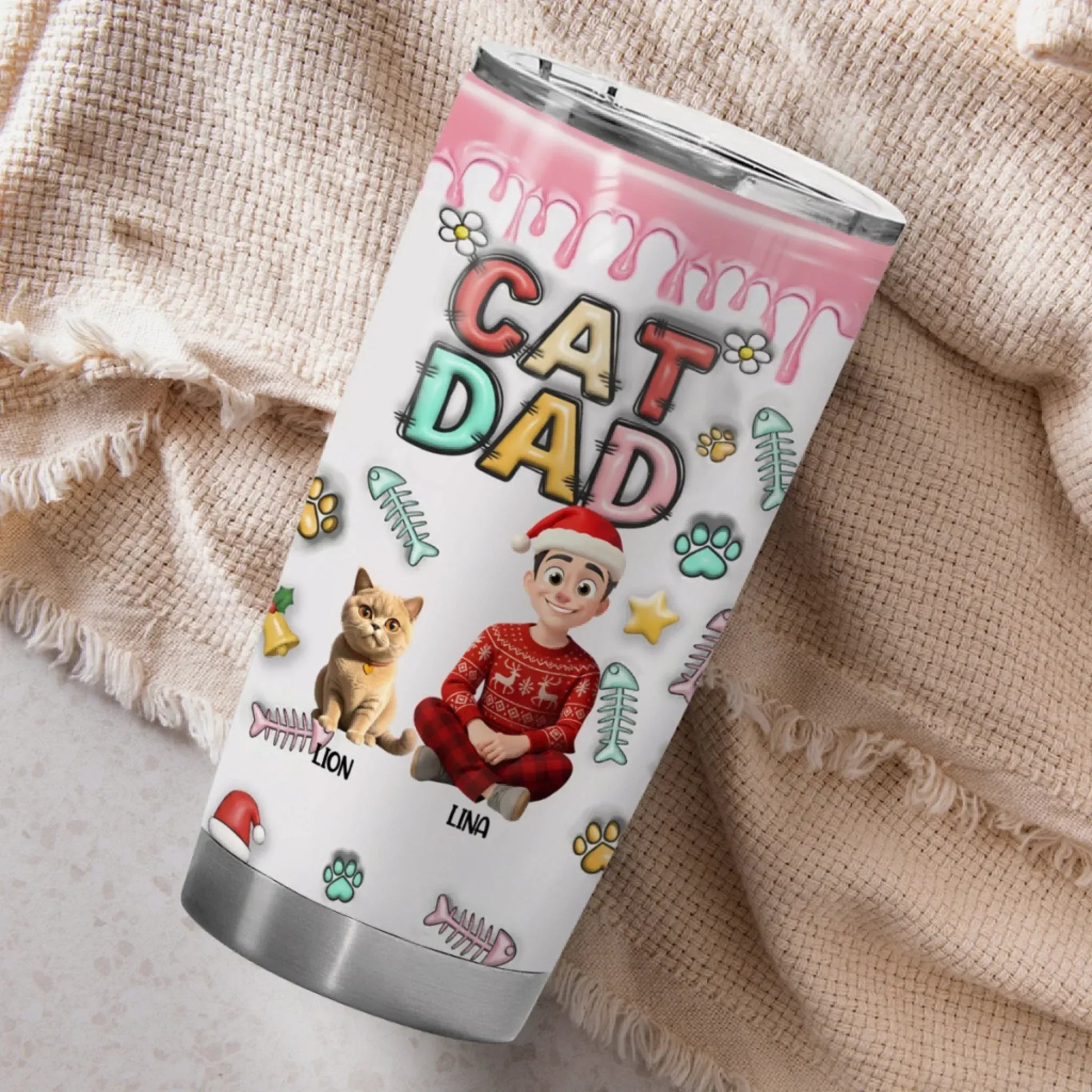 Personalized Tumblers I Work Hard So My Cat Can Have A Better Life - Personalized Cat Lovers Custom Tumbler