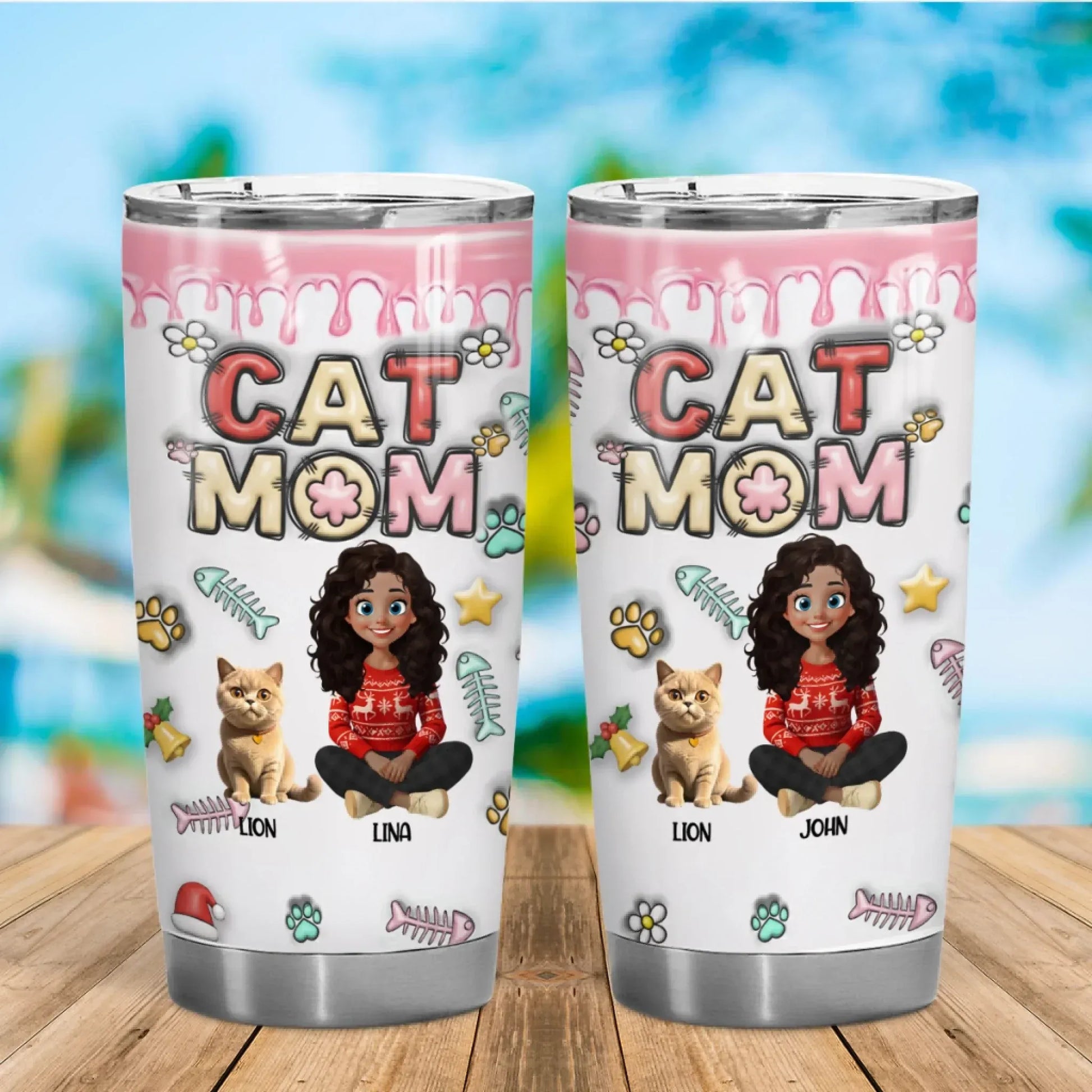 Personalized Tumblers All You Need Is Love And A Cat - Personalized Cat Lovers Custom Tumbler