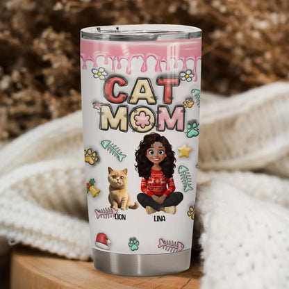 Personalized Tumblers All You Need Is Love And A Cat - Personalized Cat Lovers Custom Tumbler