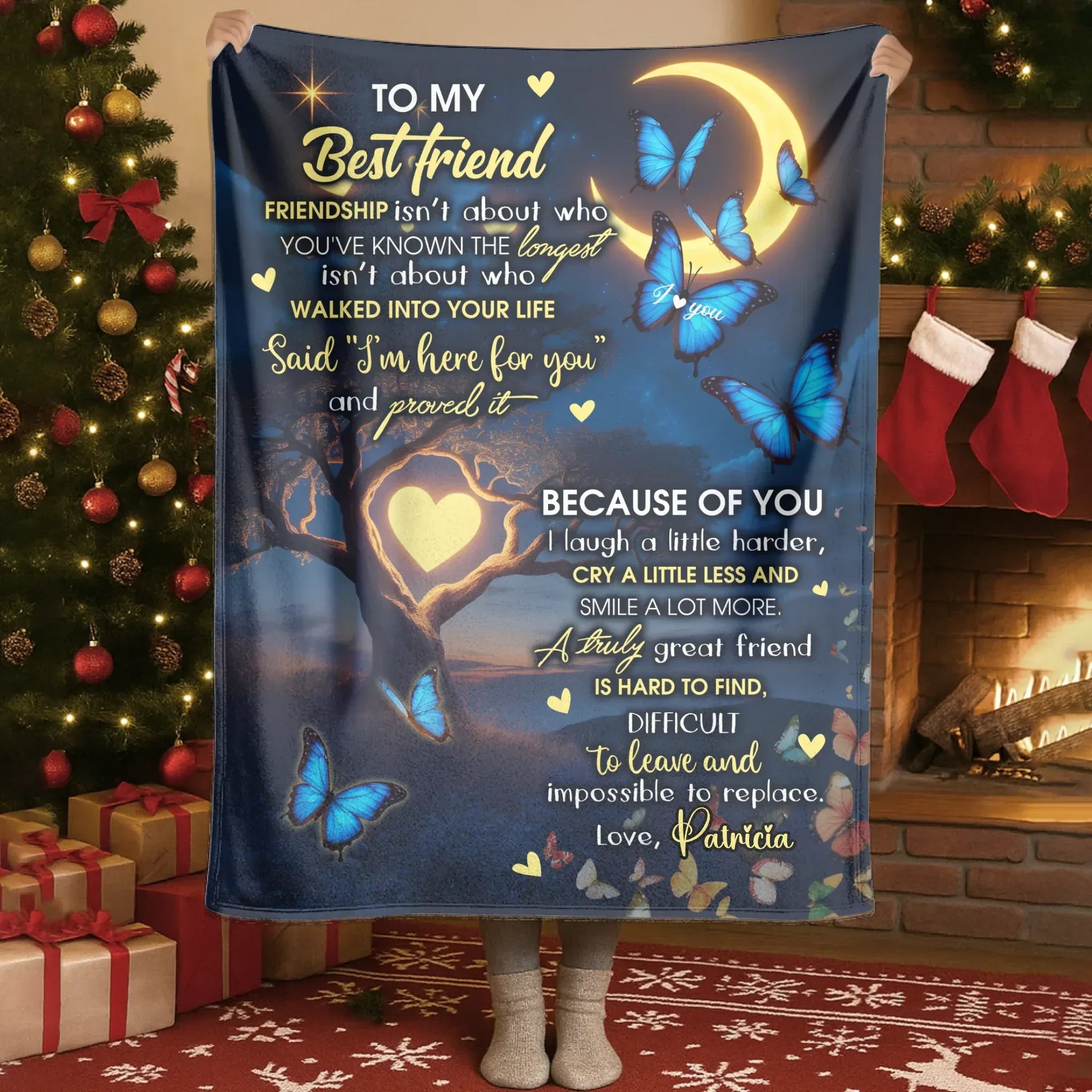 Personalized To My Best Friend Blanket