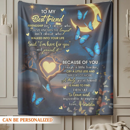 Personalized To My Best Friend Blanket