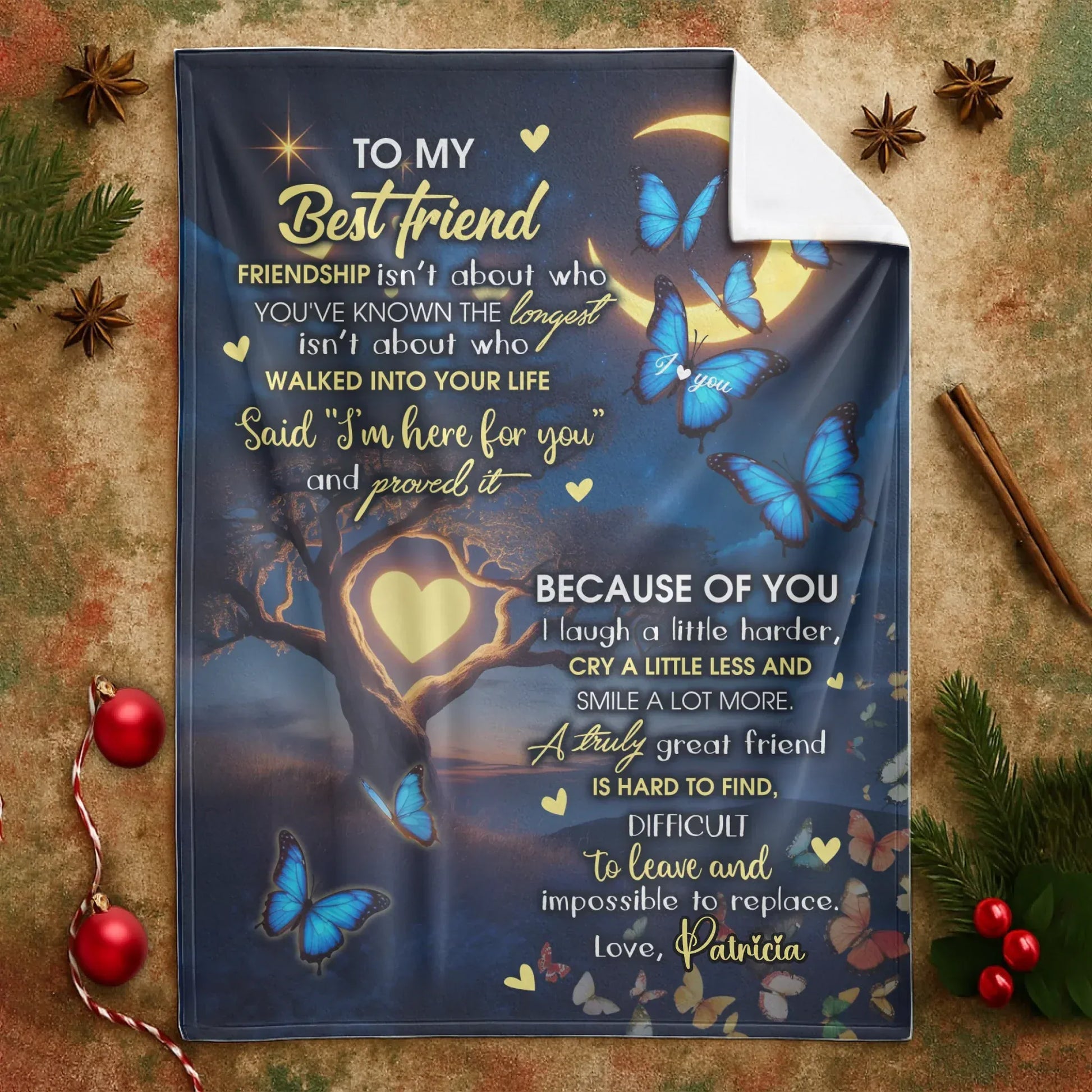 Personalized To My Best Friend Blanket