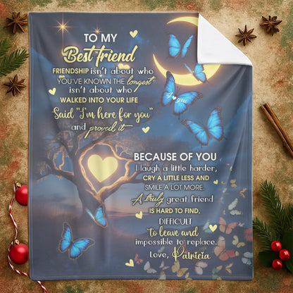 Personalized To My Best Friend Blanket
