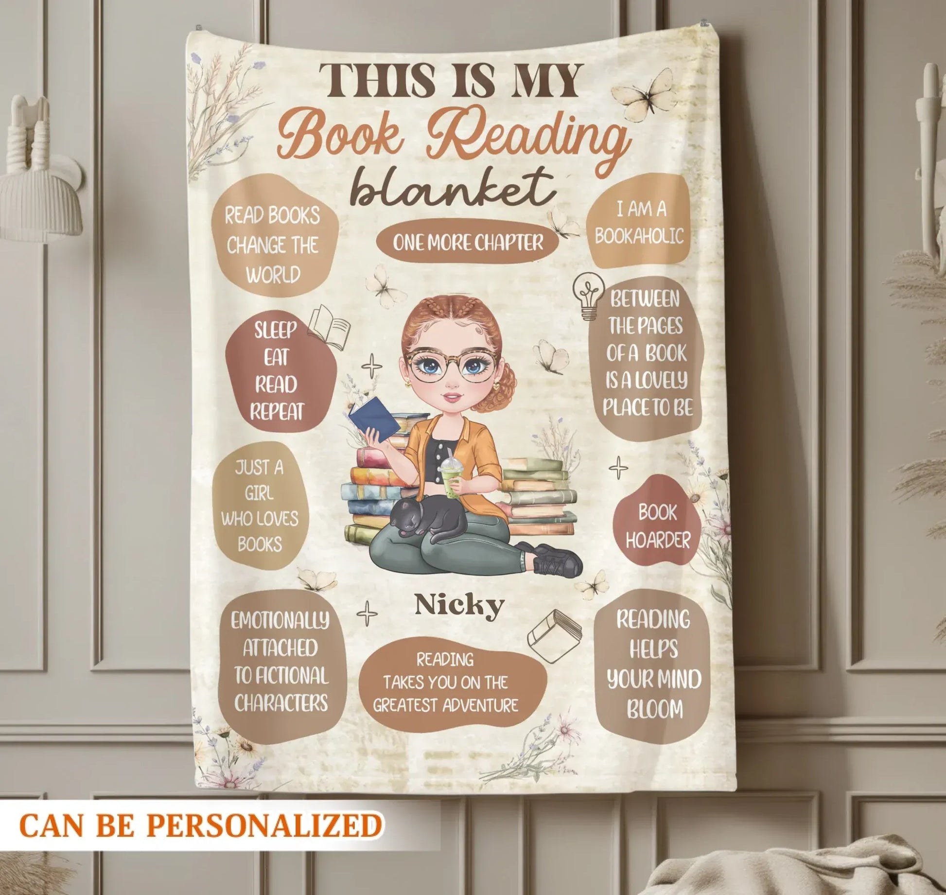 Read Books Change The World - Personalized Books Lovers Custom Blanket