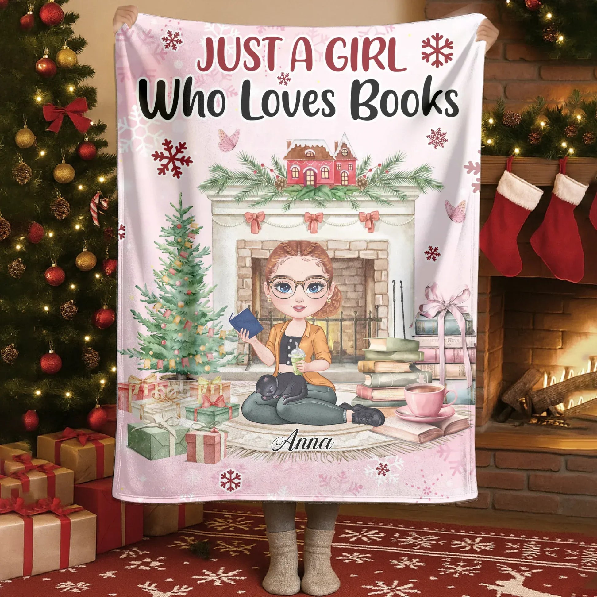 Blanket - Thanh Dang / White / 30x40in / 76x101cm A Book A Day Keeps Reality Away - Personalized Books Lovers Custom Blanket