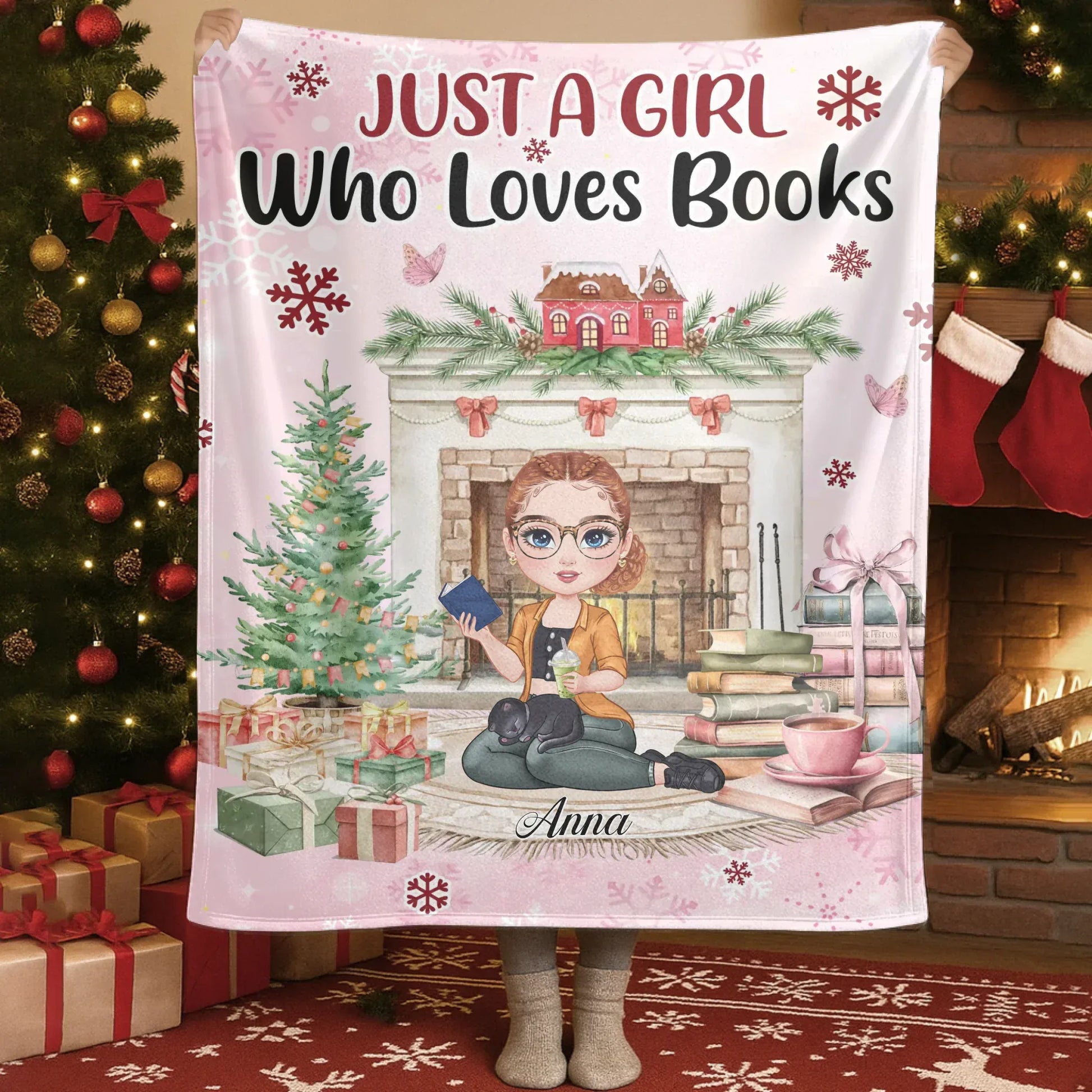 A Book A Day Keeps Reality Away - Personalized Books Lovers Custom Blanket