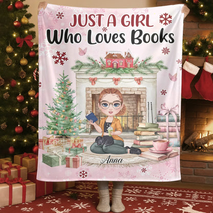 A Book A Day Keeps Reality Away - Personalized Books Lovers Custom Blanket