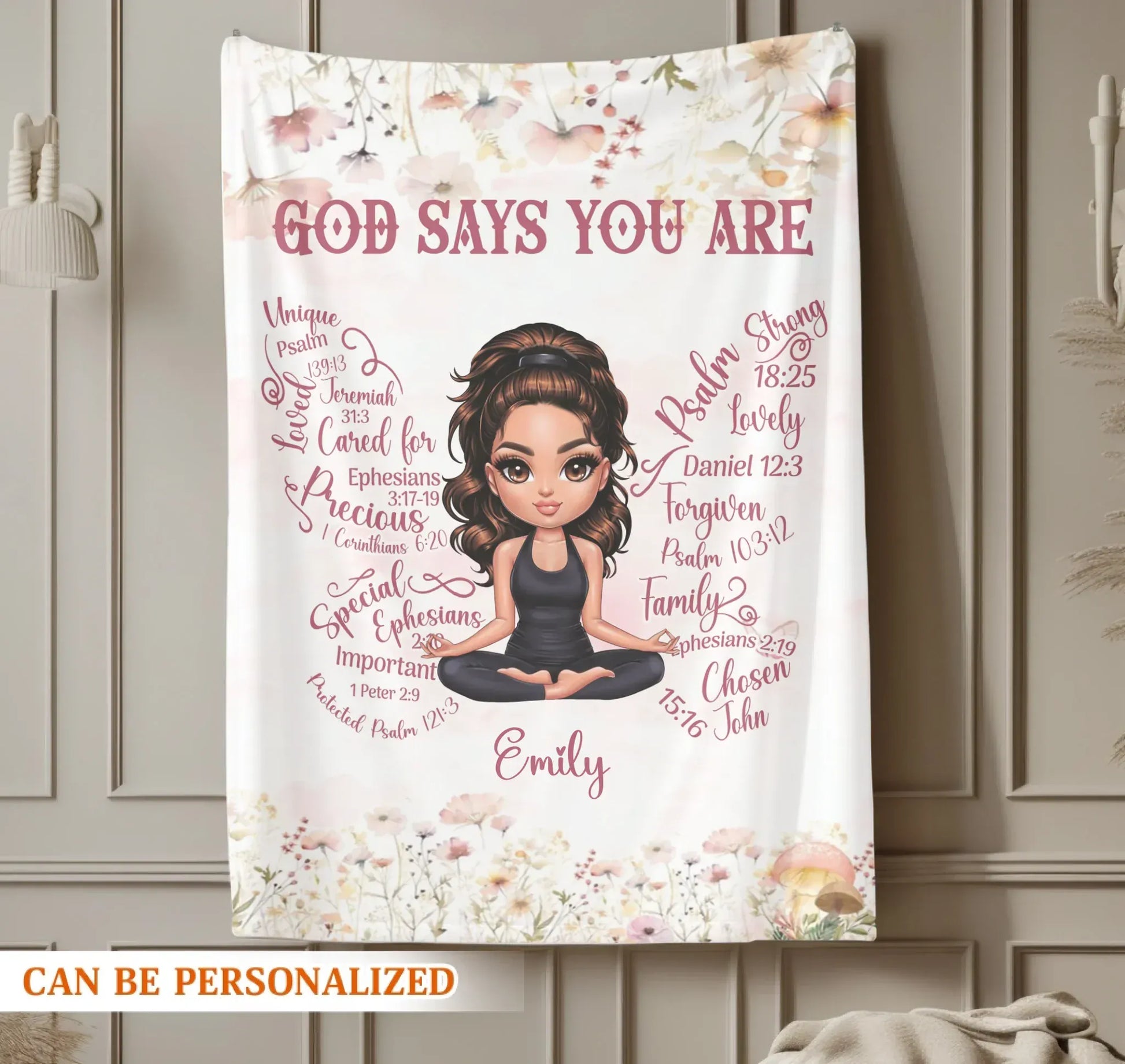 Life Is Tough But So Are You - Personalized Character Motivational Custom Blanket