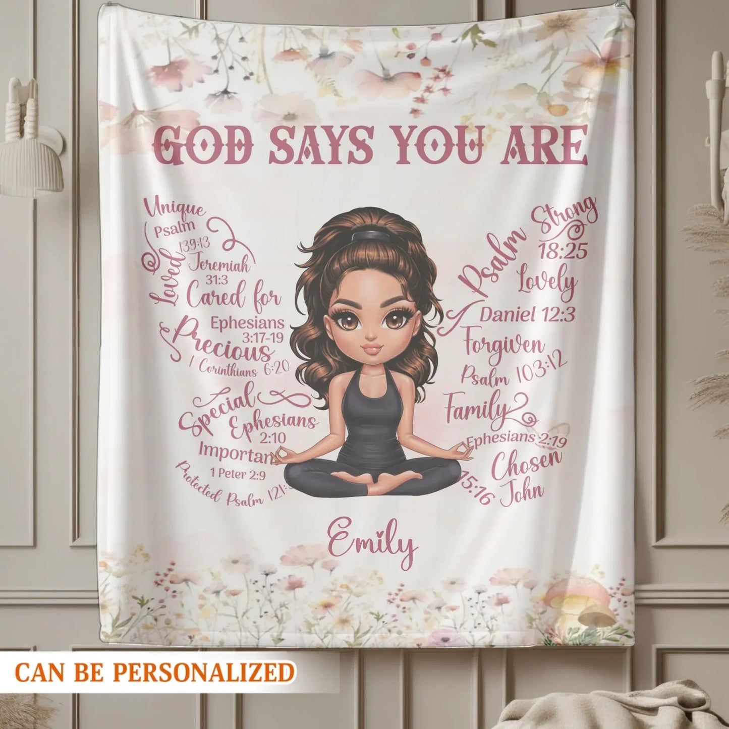 Life Is Tough But So Are You - Personalized Character Motivational Custom Blanket