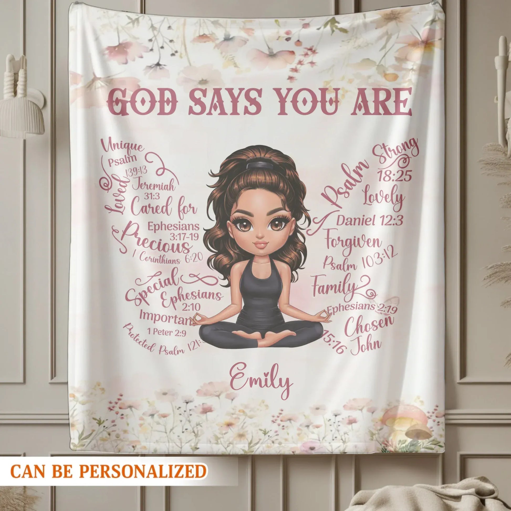 Life Is Tough But So Are You - Personalized Character Motivational Custom Blanket