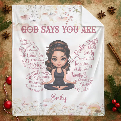 Life Is Tough But So Are You - Personalized Character Motivational Custom Blanket