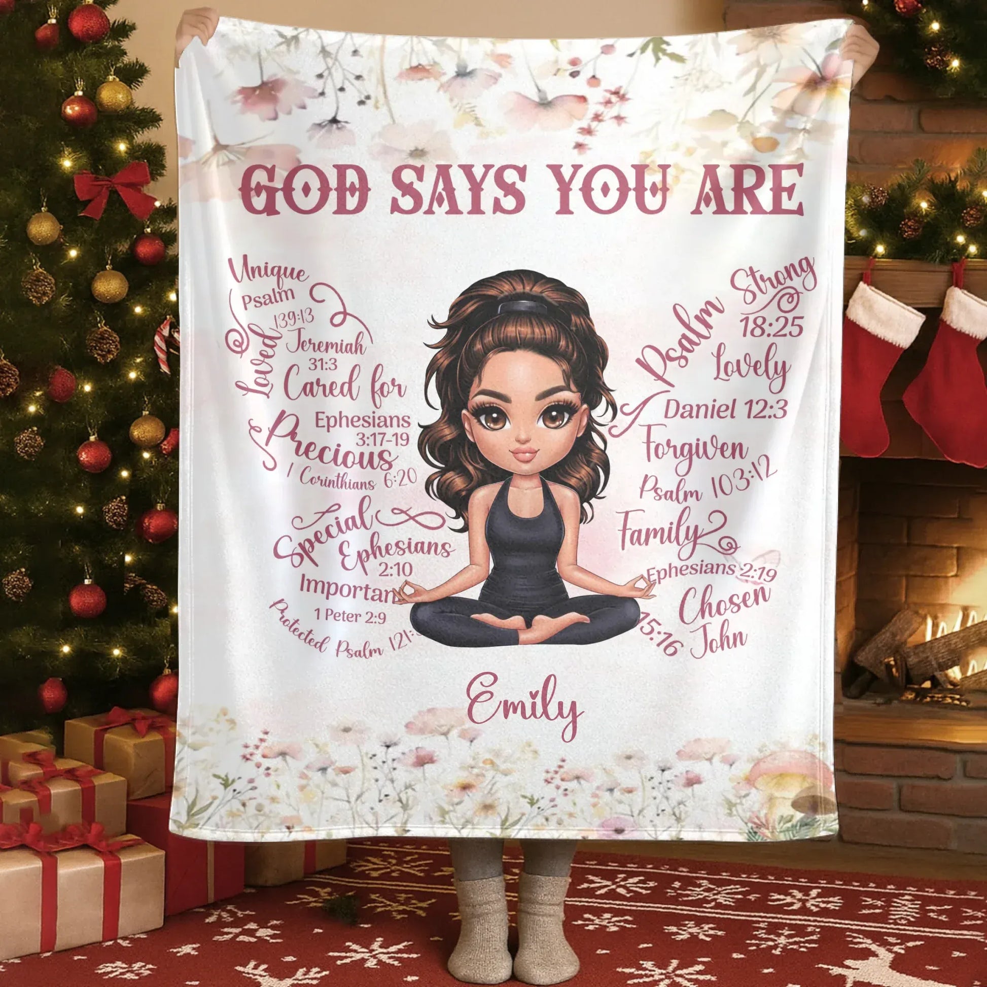 Life Is Tough But So Are You - Personalized Character Motivational Custom Blanket