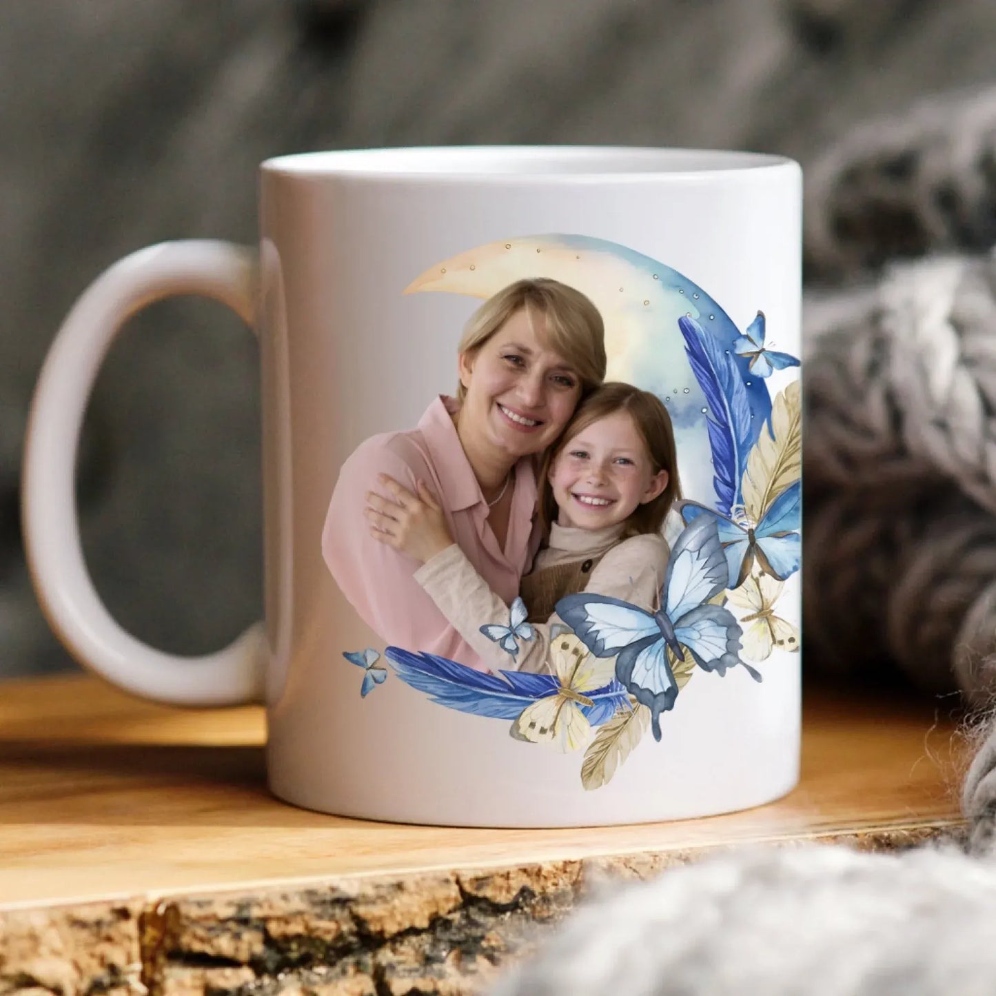 Personalized Mugs Love You To The Moon & Back - Personalized Custom Photo Printed Mug