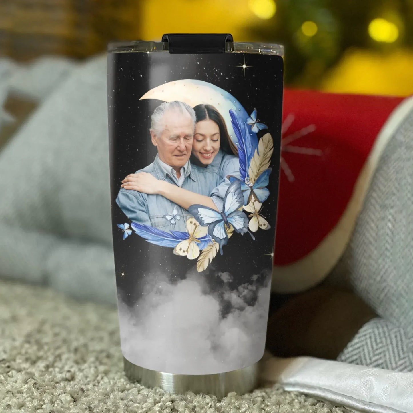 Love You To The Moon & Back - Personalized Custom Photo Printed Tumbler