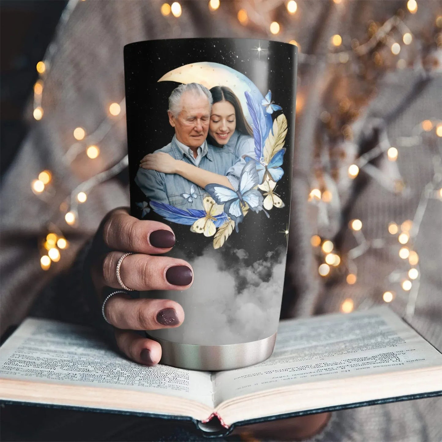 Love You To The Moon & Back - Personalized Custom Photo Printed Tumbler