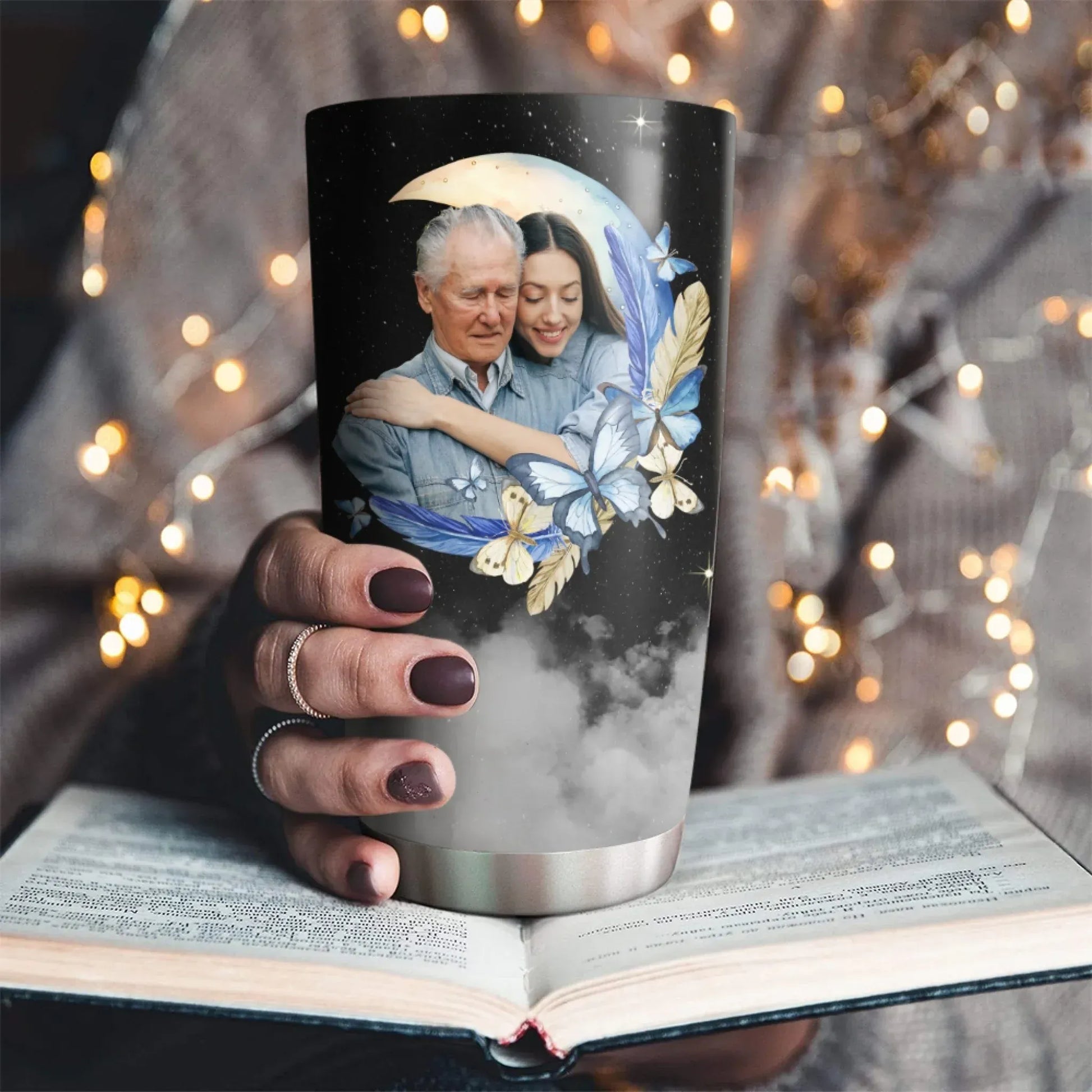 Love You To The Moon & Back - Personalized Custom Photo Printed Tumbler