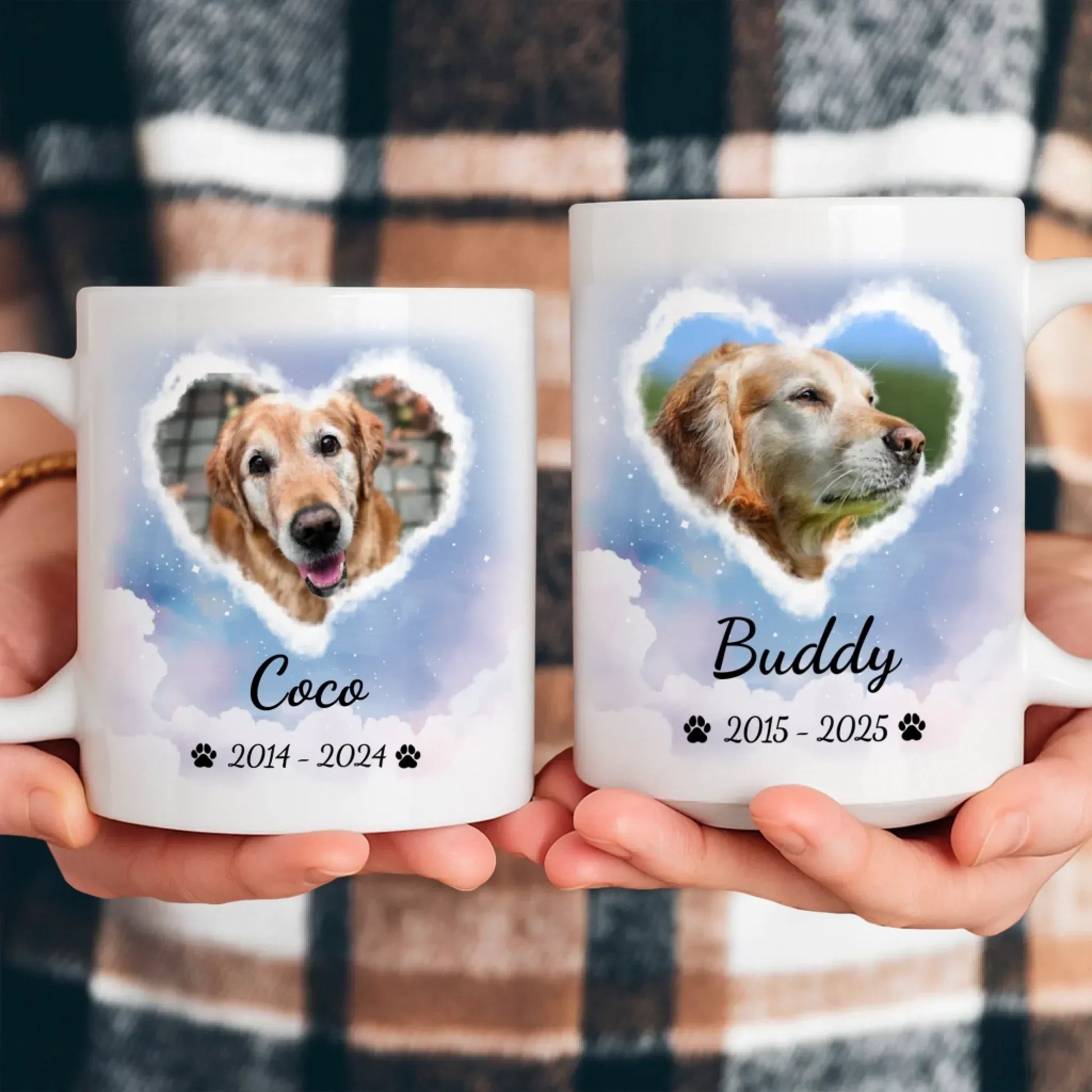No Longer By My Side But Forever in My Heart - Sympathy Gifts For Pet Lover - Personalized Pet Memorial Mug