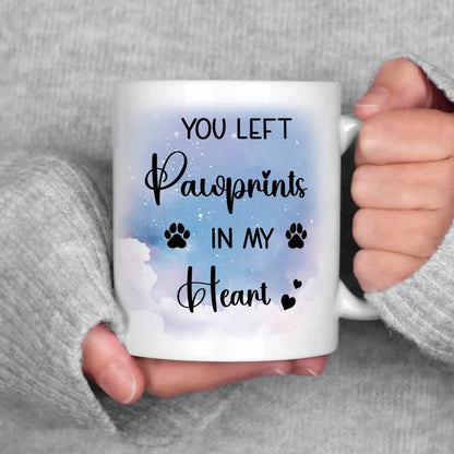 No Longer By My Side But Forever in My Heart - Sympathy Gifts For Pet Lover - Personalized Pet Memorial Mug