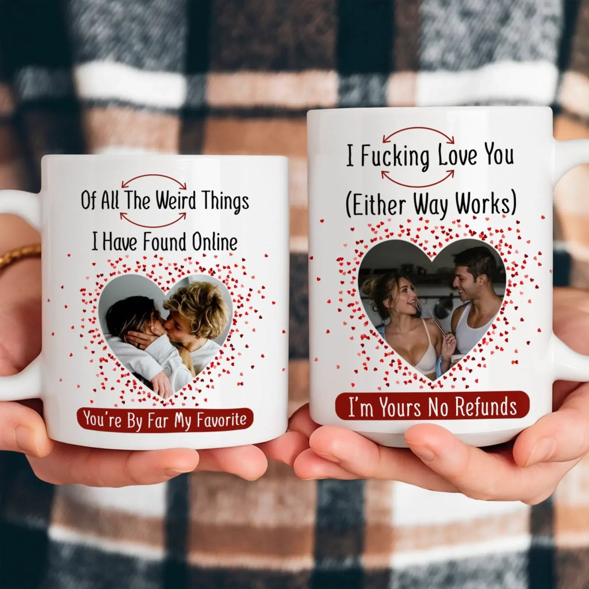 Personalized Mugs I F*cking Love You ( Either Way Works) Couples Gift - Personalized Custom Photo Mug