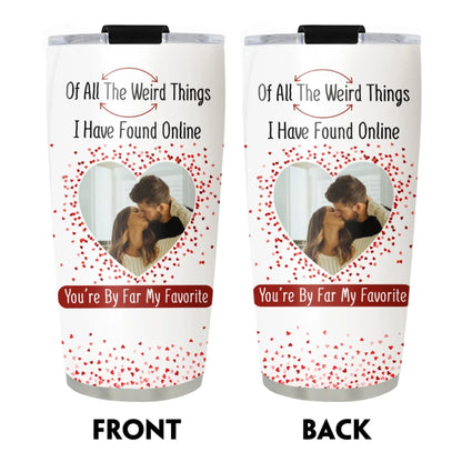 I F*cking Love You ( Either Way Works) Couples Gift - Personalized Custom Photo Tumbler