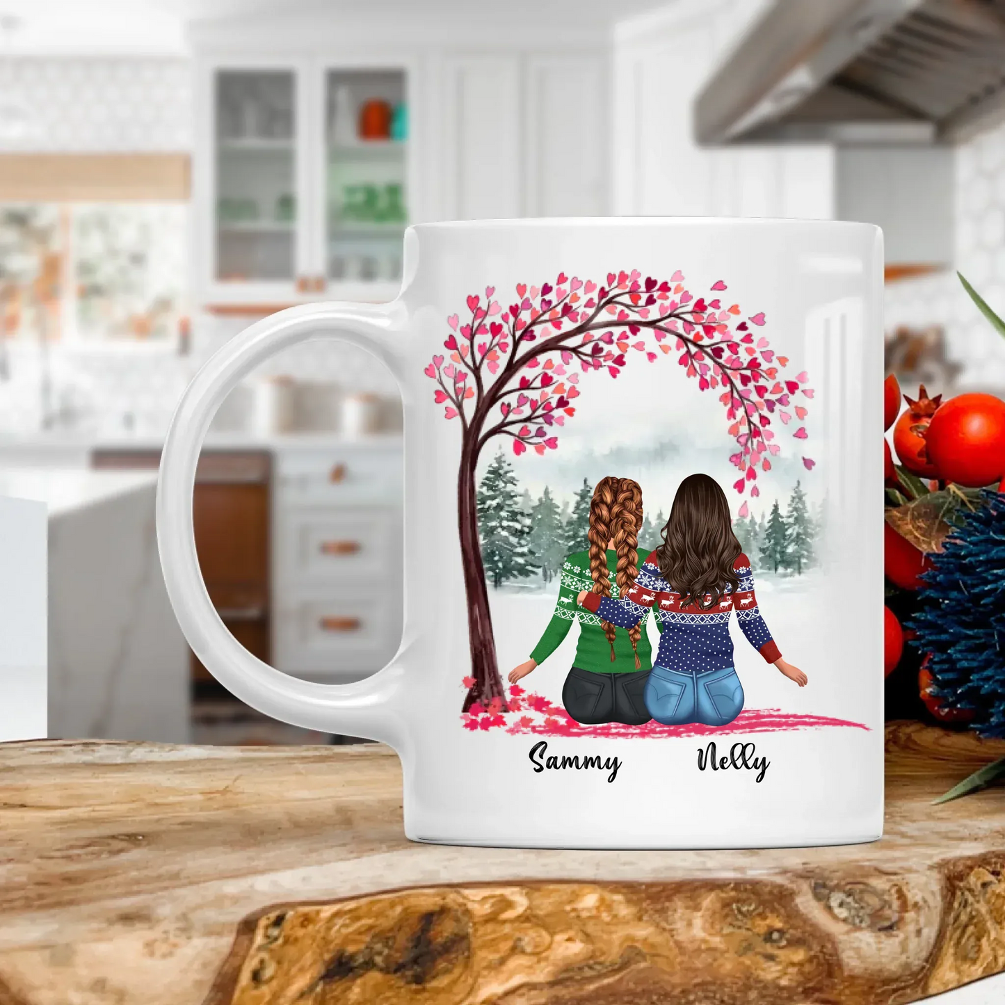 MUG - Thanh Dang / WHITE / 11oz Life Is Better With Friends - Personalized Besties Custom Ceramic Mug