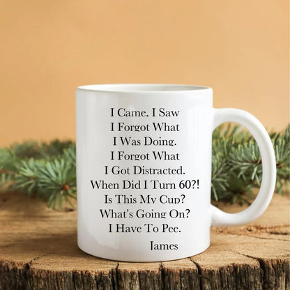 I Came, I Saw, I Forgot What I Was Doing - Personalized Custom Ceramic Mug