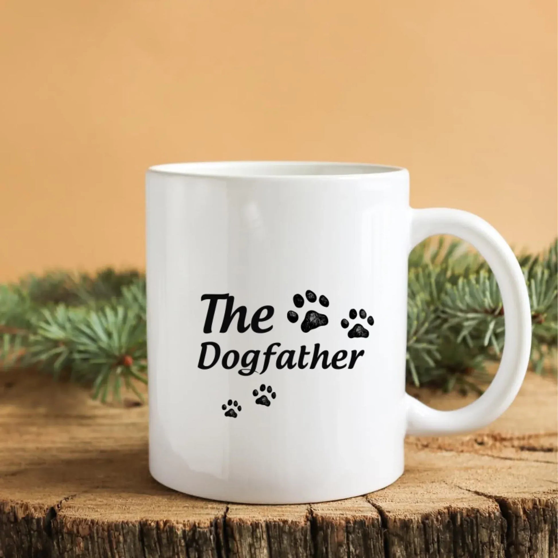 The Dogfather Leave The Sofa, Take The Cookies - Personalized Dog Lovers Custom Ceramic Mug