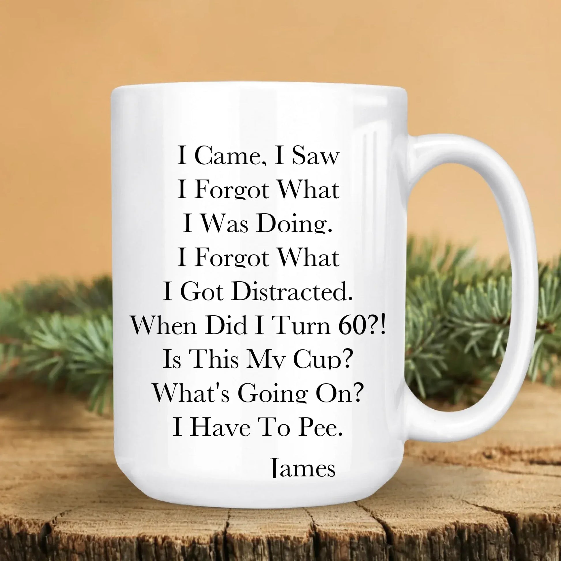 I Came, I Saw, I Forgot What I Was Doing - Personalized Custom Ceramic Mug