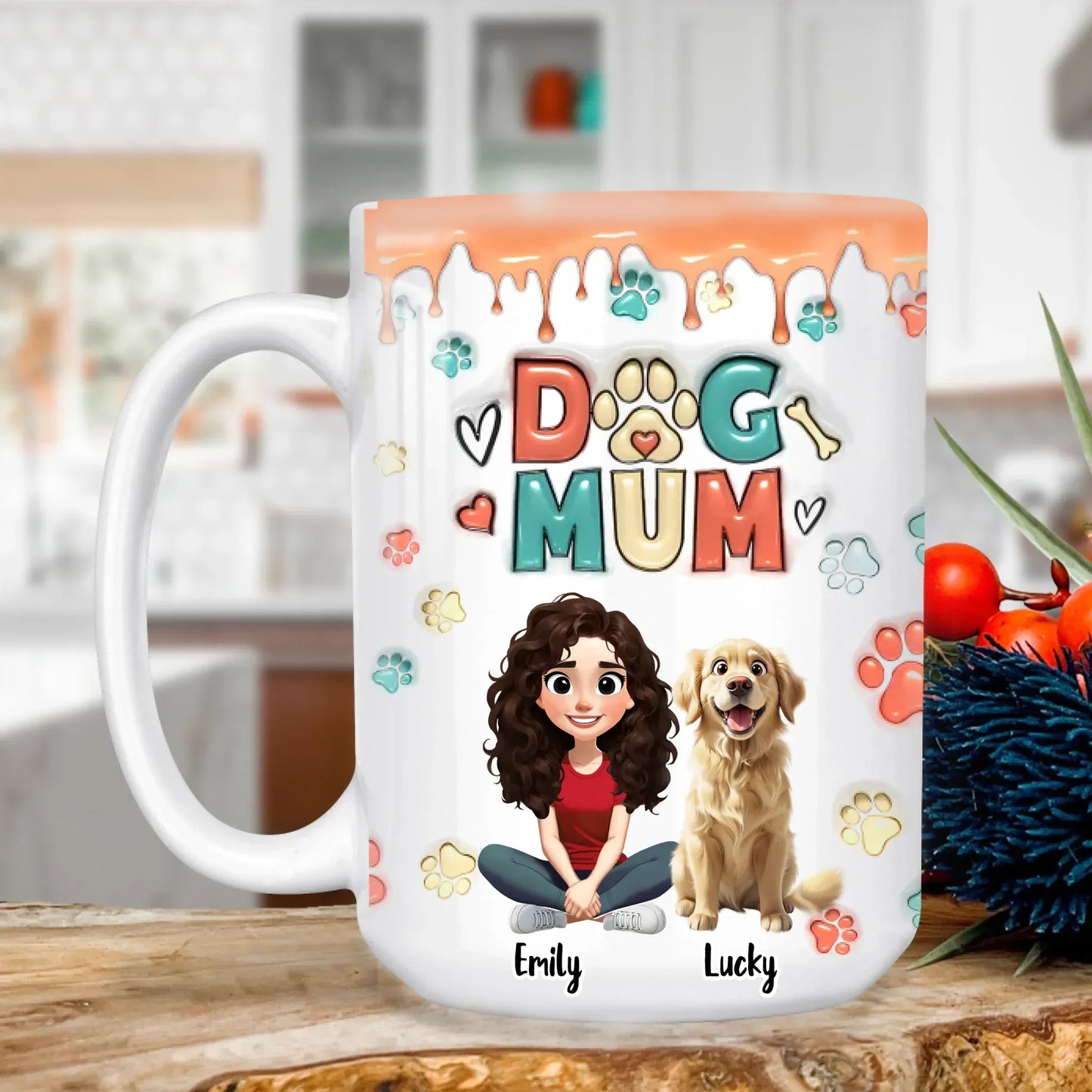 MUG - TD / WHITE / 15oz Professional Gog Mum, Amateur Human Adult - Personalized Dog Lovers Custom Ceramic Mug