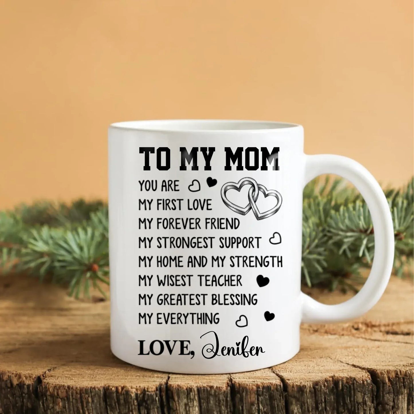 To My Mom, You Are My Everything - Personalized Family Custom Ceramic Mug