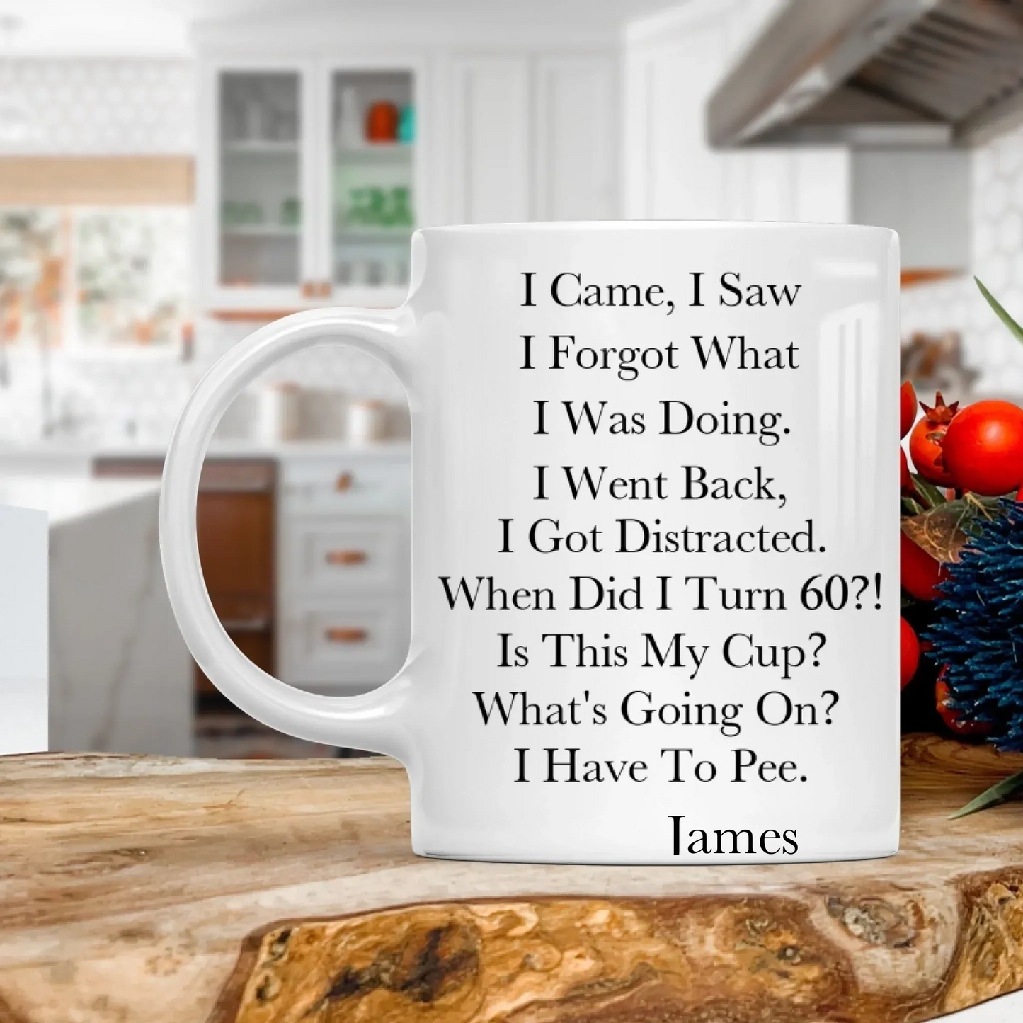 Personalized Mugs MUG - TD / WHITE / 11oz I Came, I Saw, I Forgot What I Was Doing - Personalized Custom Ceramic Mug