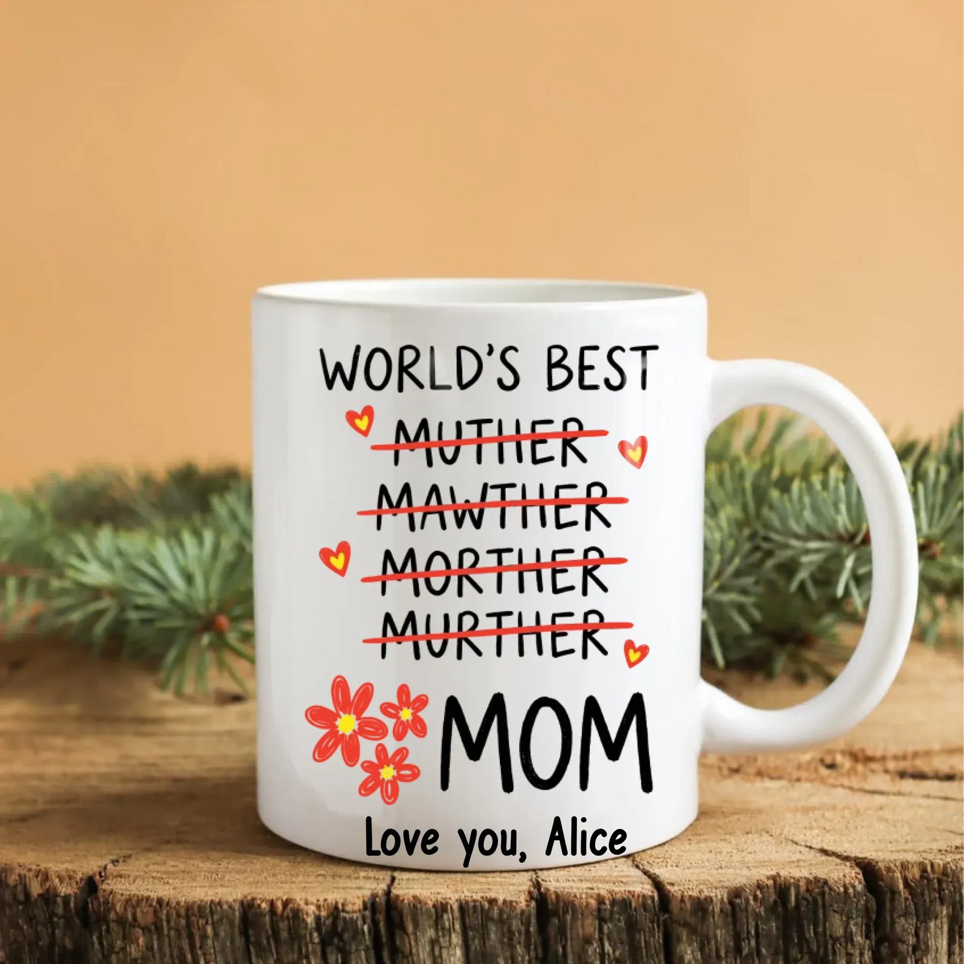 A Parent's Love Is Whole No Matter How Many Times Divided - Personalized Family Custom Ceramic Mug