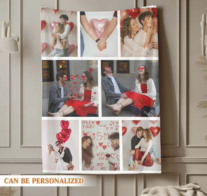 To Love At All Is To Be Vulnerable - Personalized Couple Multi Photos Custom Blanket