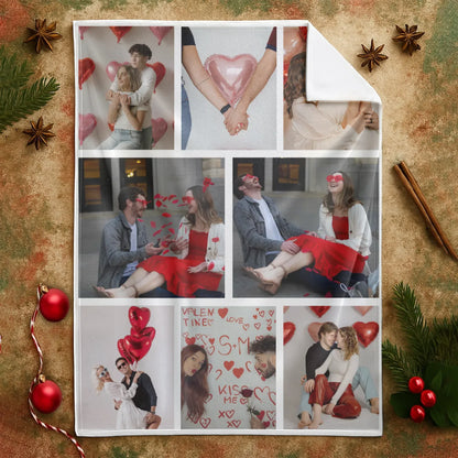 To Love At All Is To Be Vulnerable - Personalized Couple Multi Photos Custom Blanket