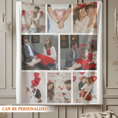 To Love At All Is To Be Vulnerable - Personalized Couple Multi Photos Custom Blanket