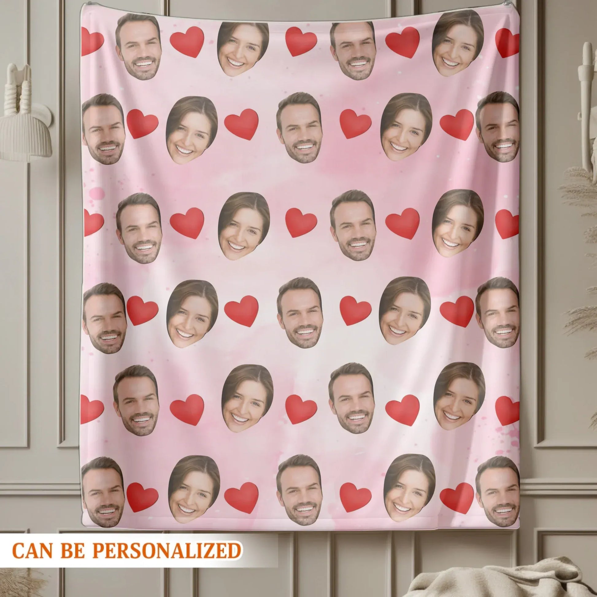 I Look At You, And I'm Home - Personalized Couple Multi Photos Custom Blanket