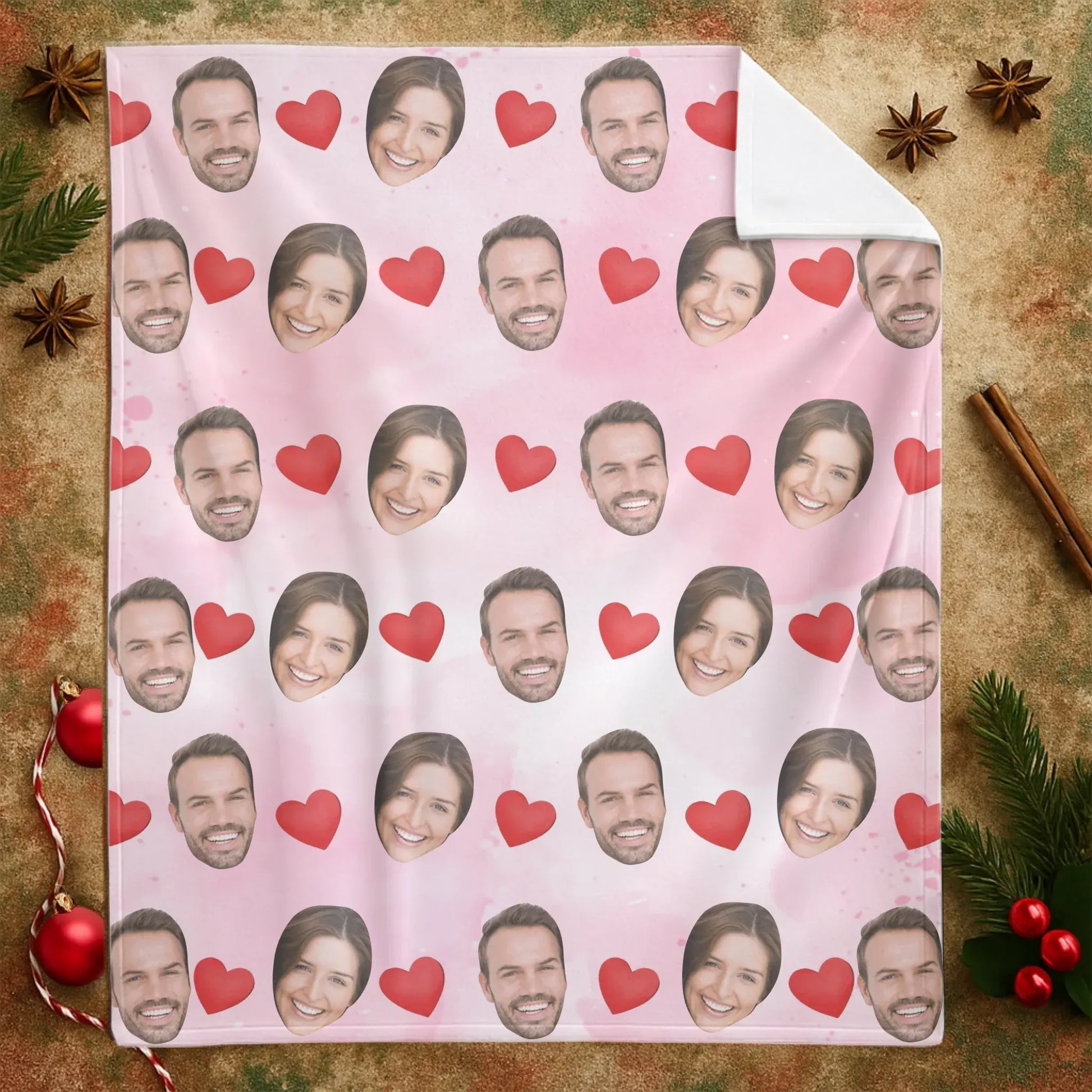 I Look At You, And I'm Home - Personalized Couple Multi Photos Custom Blanket