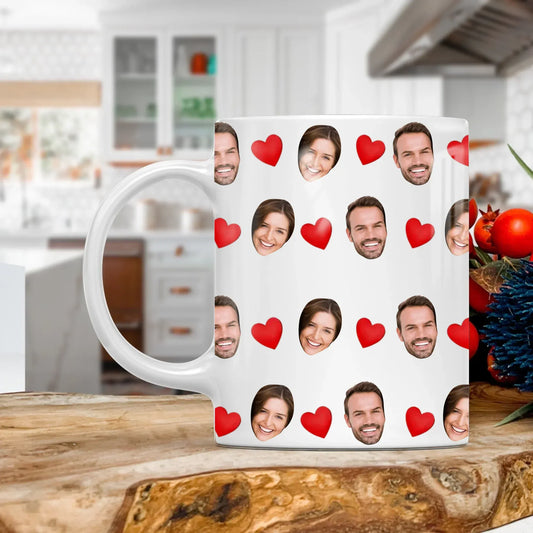 Personalized Mugs MUG - TD / WHITE / 11oz All Of You Loves All Of Me - Personalized Couple Multi Photos Custom Ceramic Mug