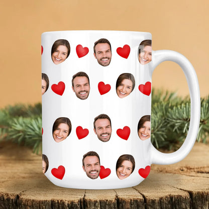 Personalized Mugs All Of You Loves All Of Me - Personalized Couple Multi Photos Custom Ceramic Mug