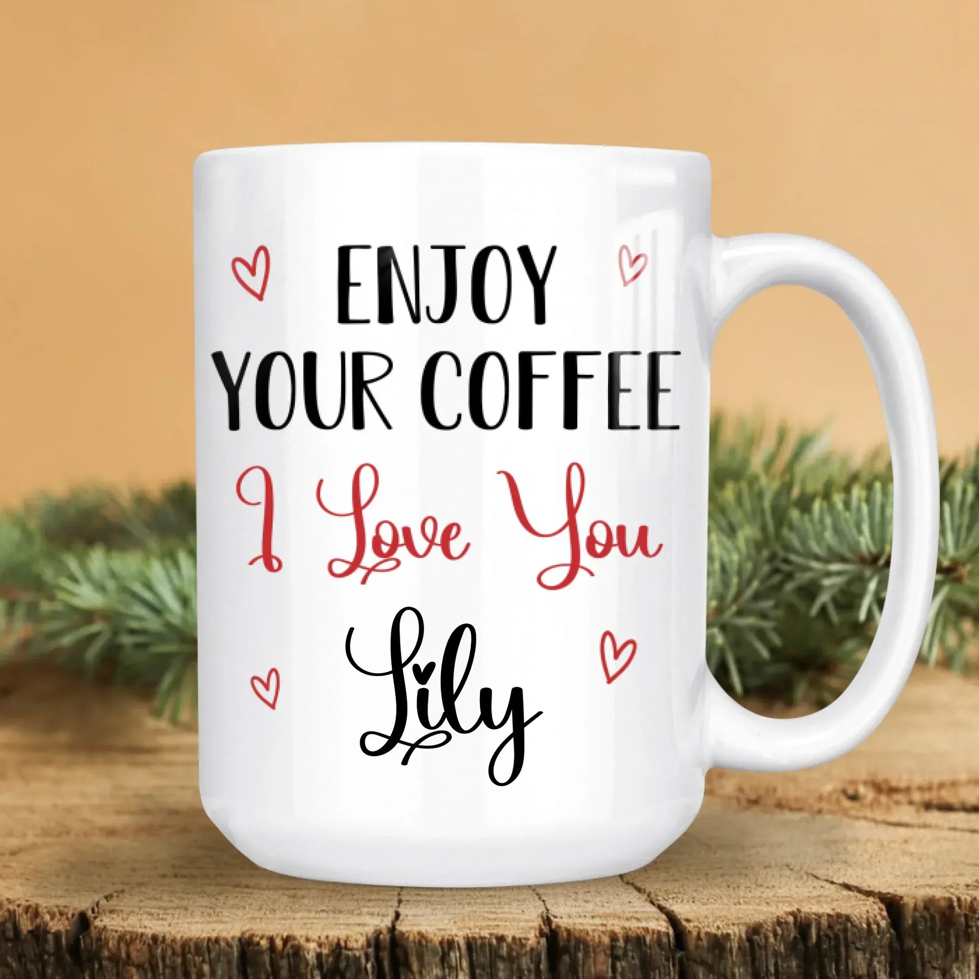I Hope Your Day Is As Nice As My Butt - Personalized Couple On Valentine Custom Ceramic Mug
