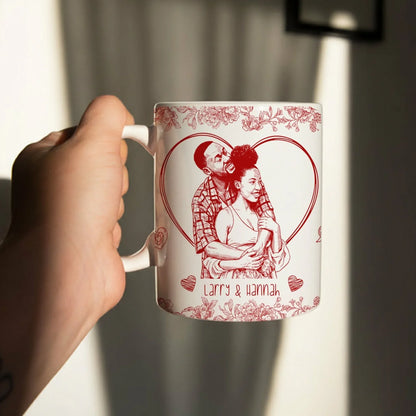 To Me, You Are Perfect - Personalized Couple Photo Custom Ceramic Mug