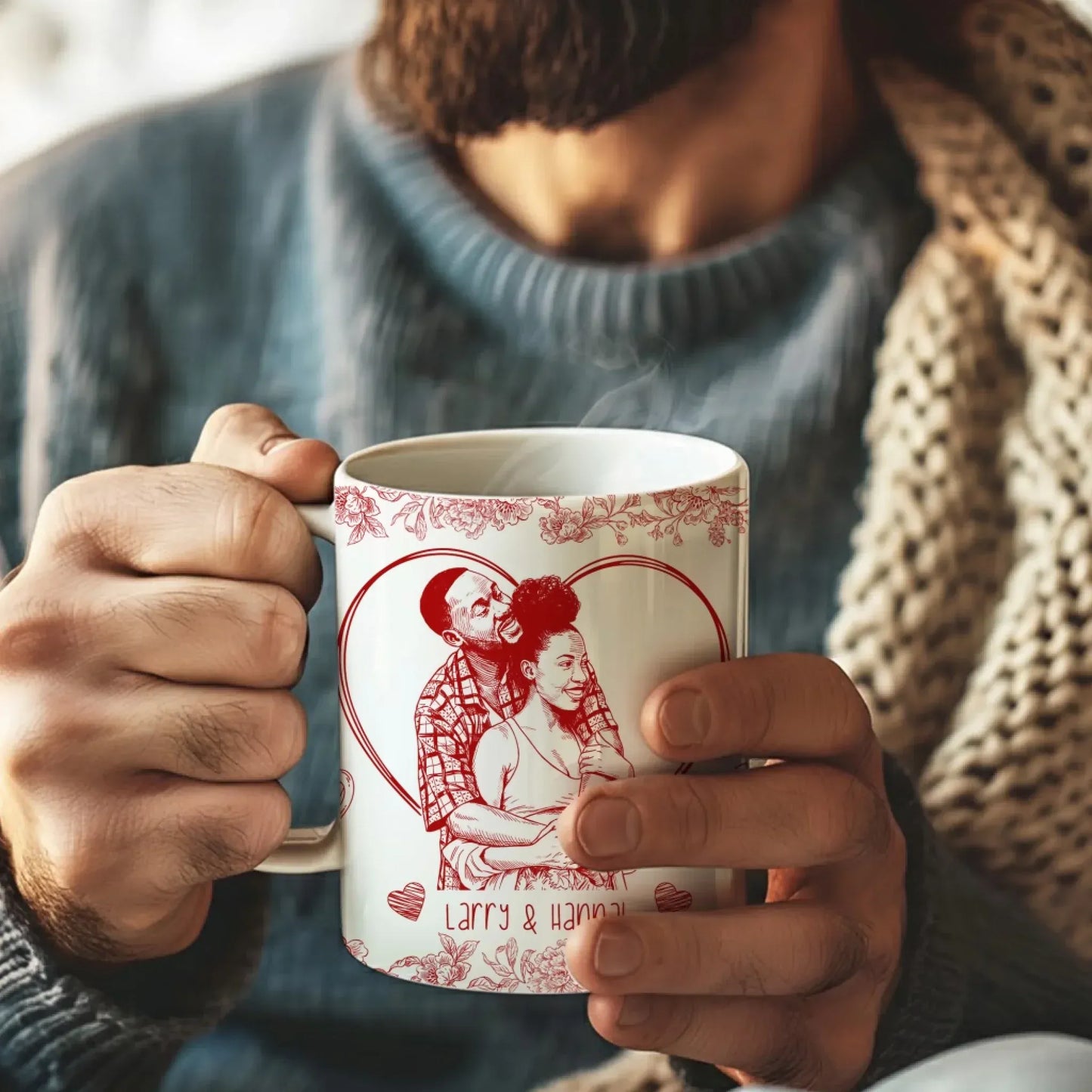 To Me, You Are Perfect - Personalized Couple Photo Custom Ceramic Mug