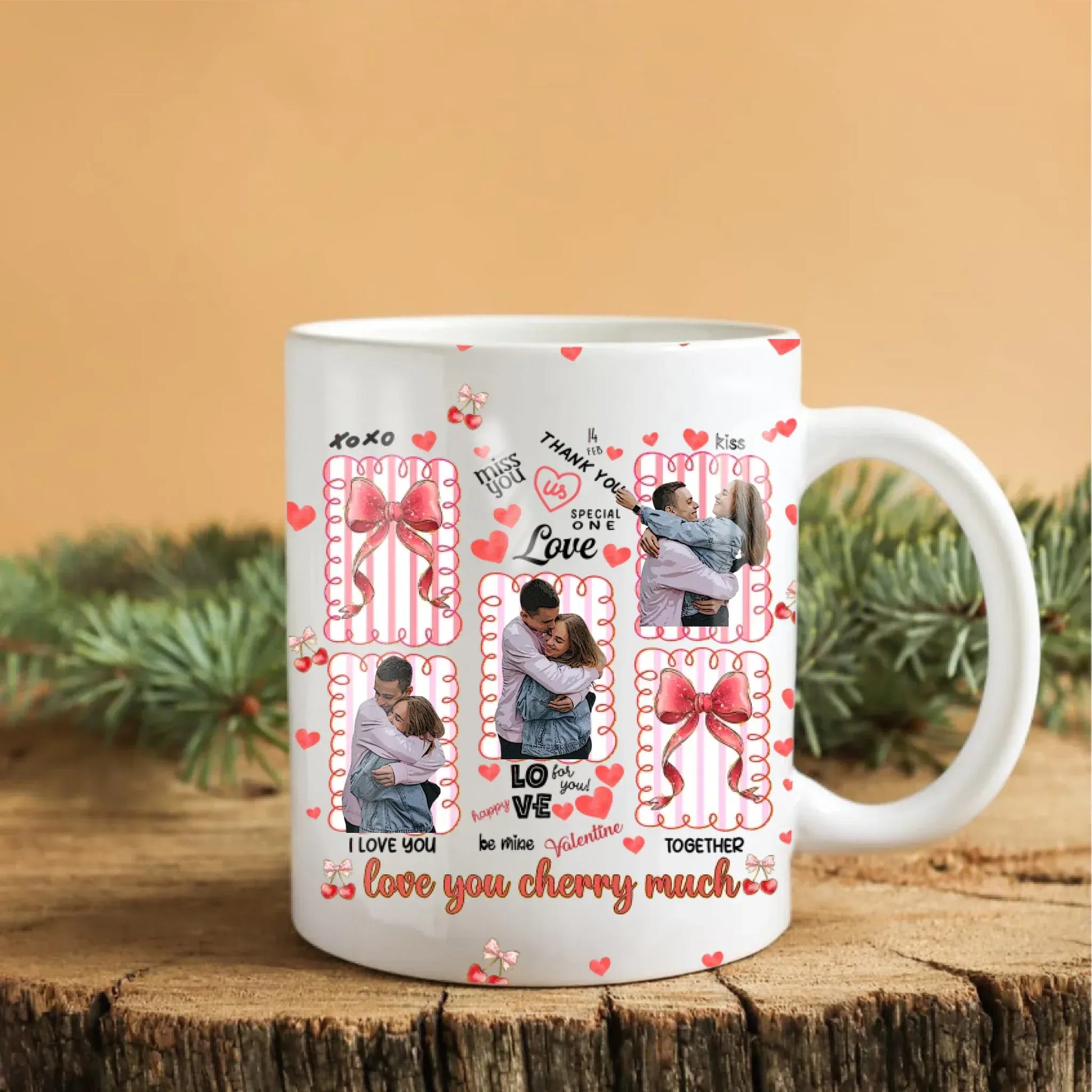 Personalized Mugs I Love You Cherry Much - Personalized Couple Custom Ceramic Mug