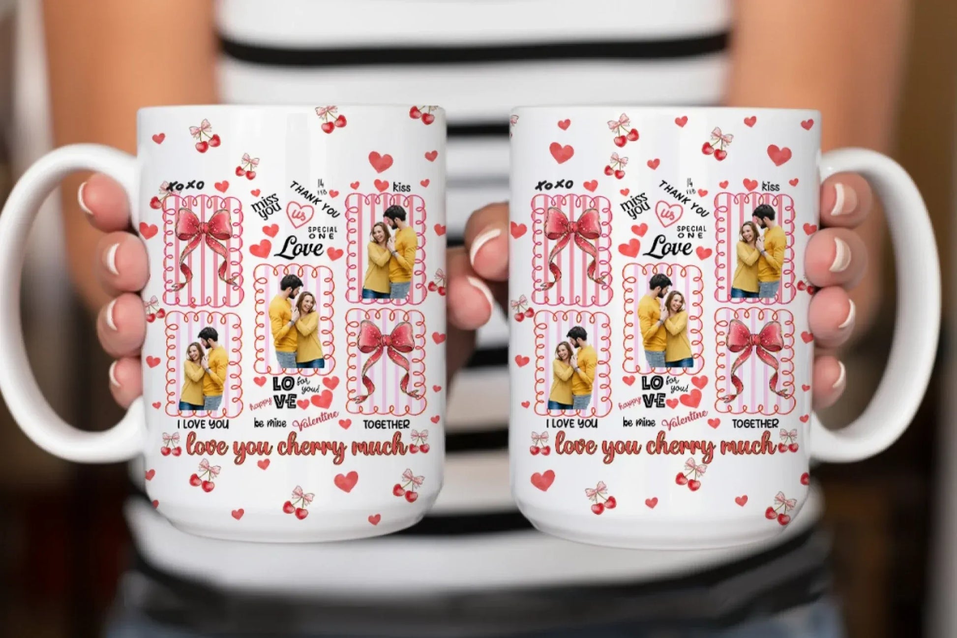Personalized Mugs I Love You Cherry Much - Personalized Couple Custom Ceramic Mug