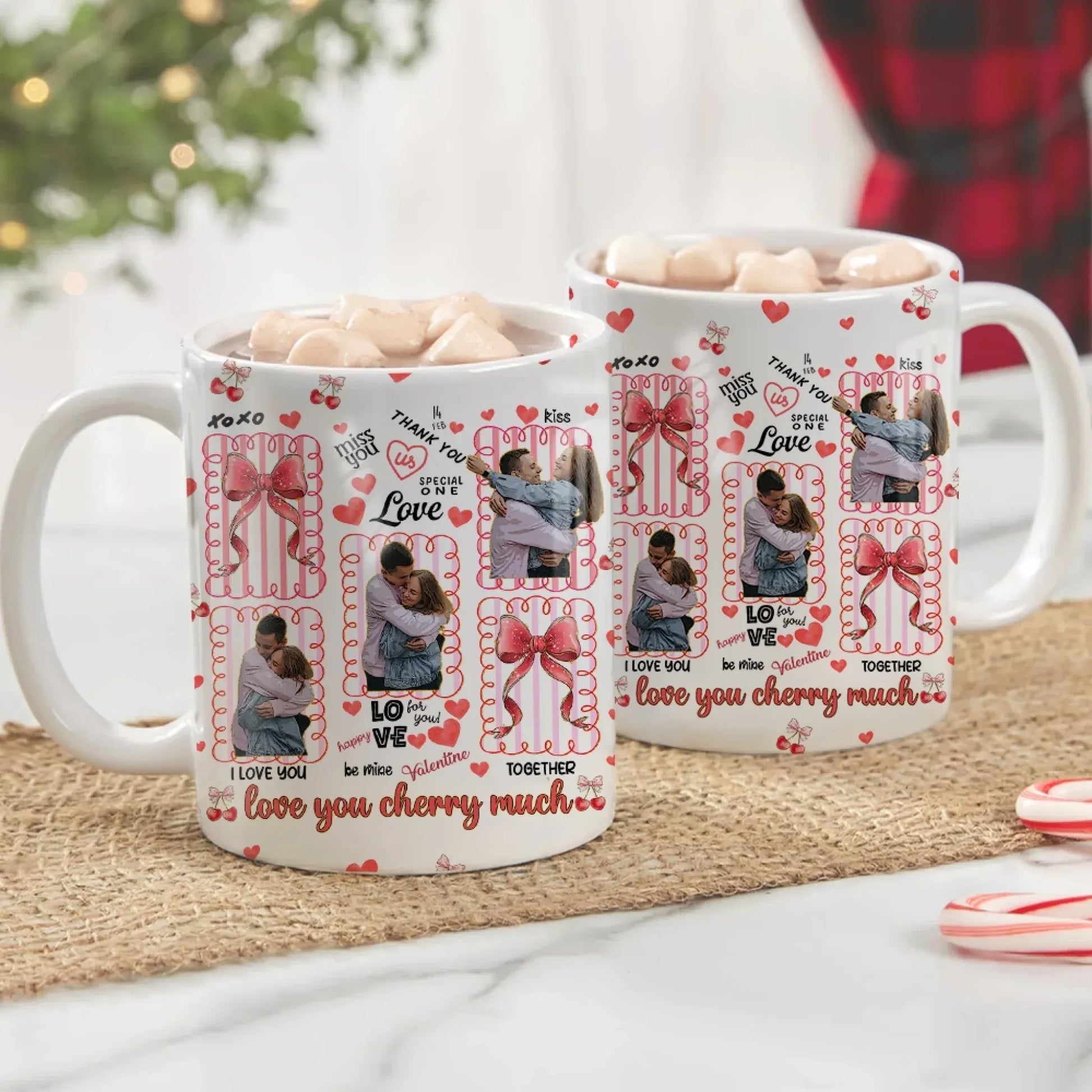 Personalized Mugs I Love You Cherry Much - Personalized Couple Custom Ceramic Mug