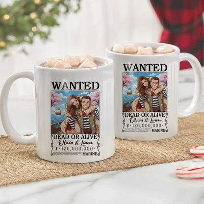 Personalized Mugs You And I, Lost In A Dreamy Animated World - Personalized Couple Photo Custom Ceramic Mug