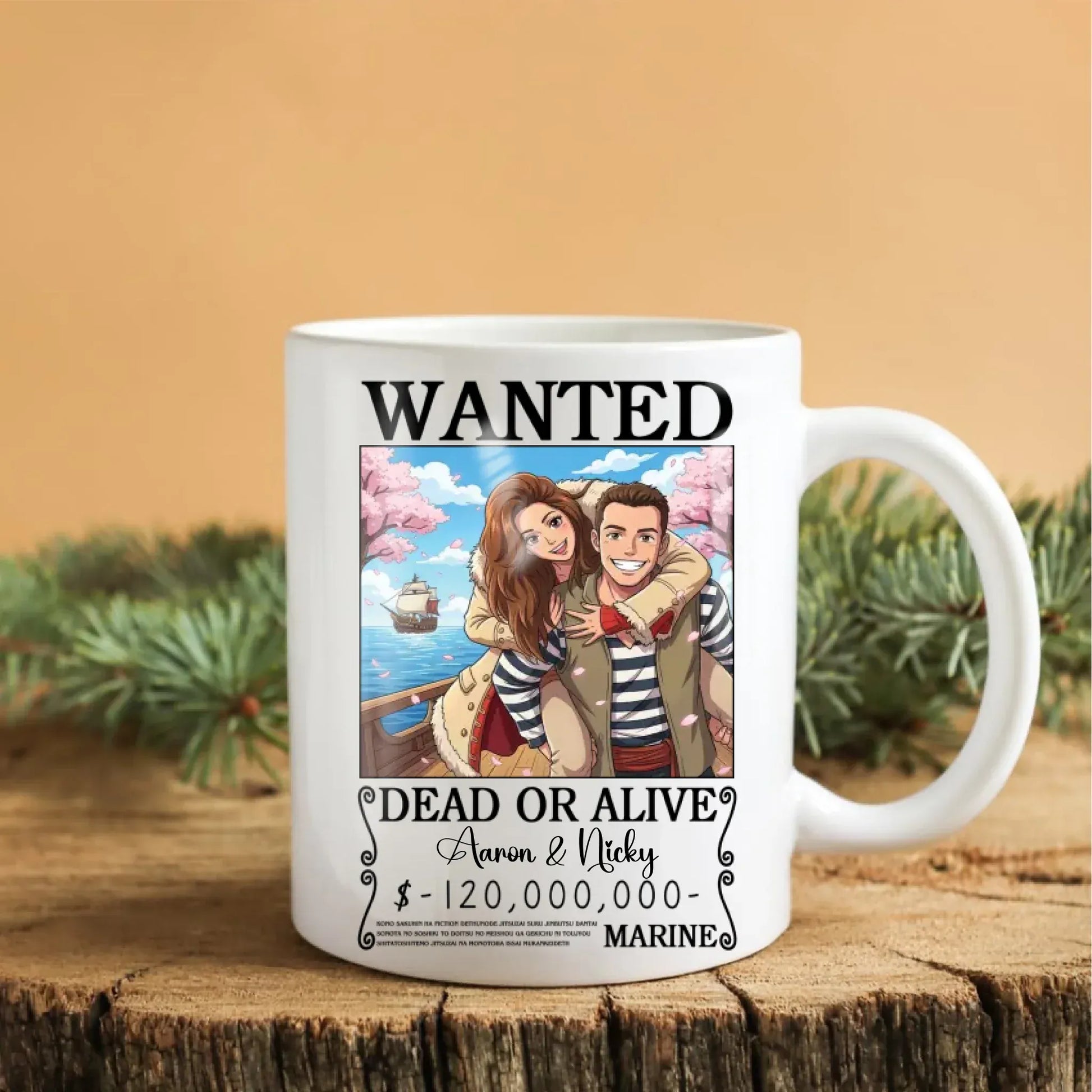 Personalized Mugs You And I, Lost In A Dreamy Animated World - Personalized Couple Photo Custom Ceramic Mug