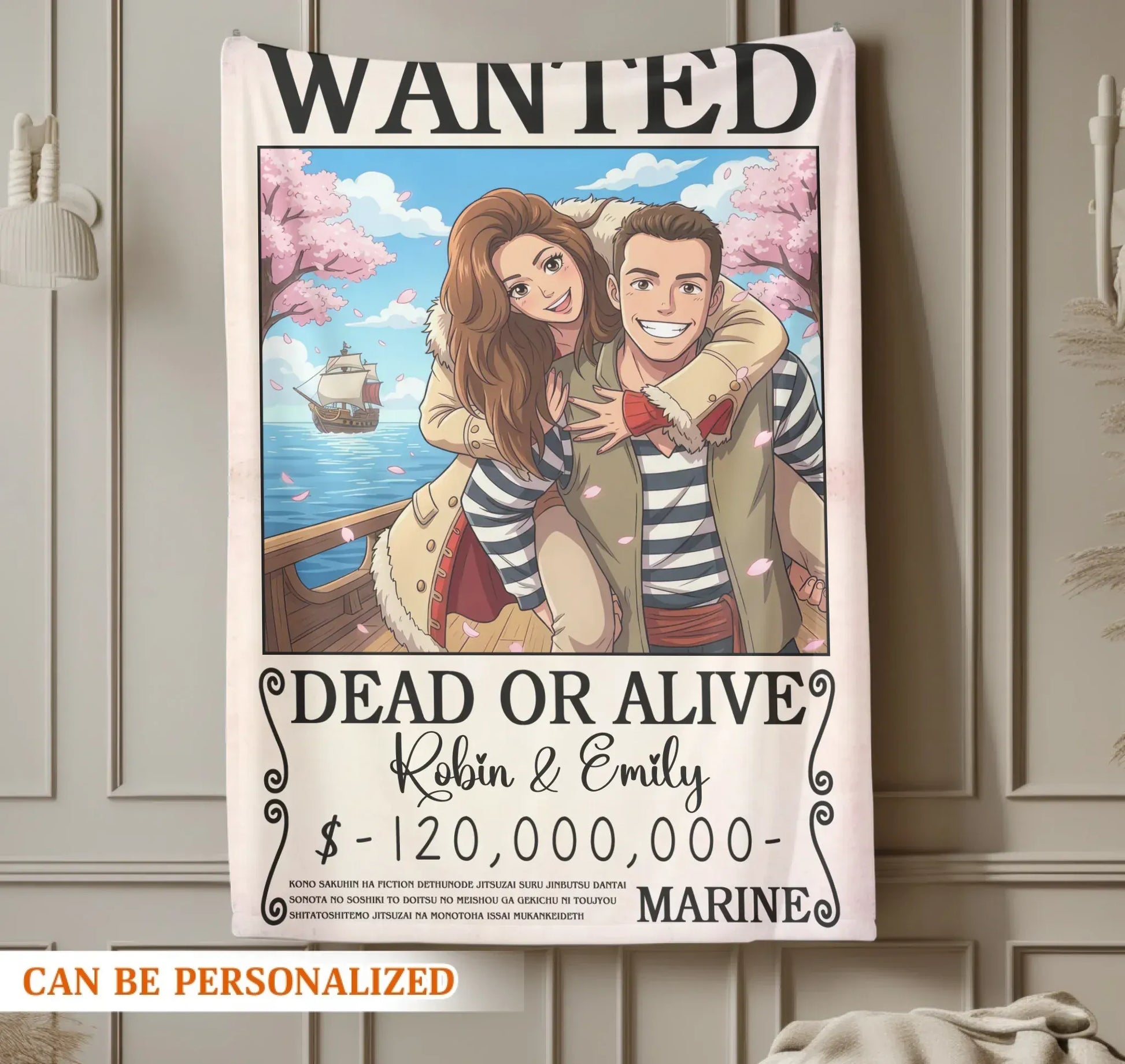 Personalized Blankets You And I, Lost In A Dreamy Animated World - Personalized Couple Photo Custom Blanket