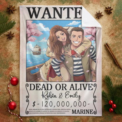 Personalized Blankets You And I, Lost In A Dreamy Animated World - Personalized Couple Photo Custom Blanket